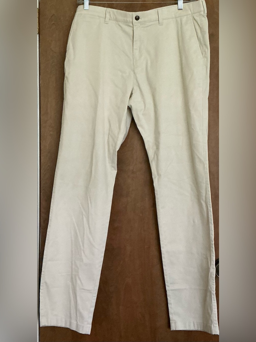 Duck Head Gold School Pants Men’s 38/36 Chino Flat Front Straight Stretch Beige
